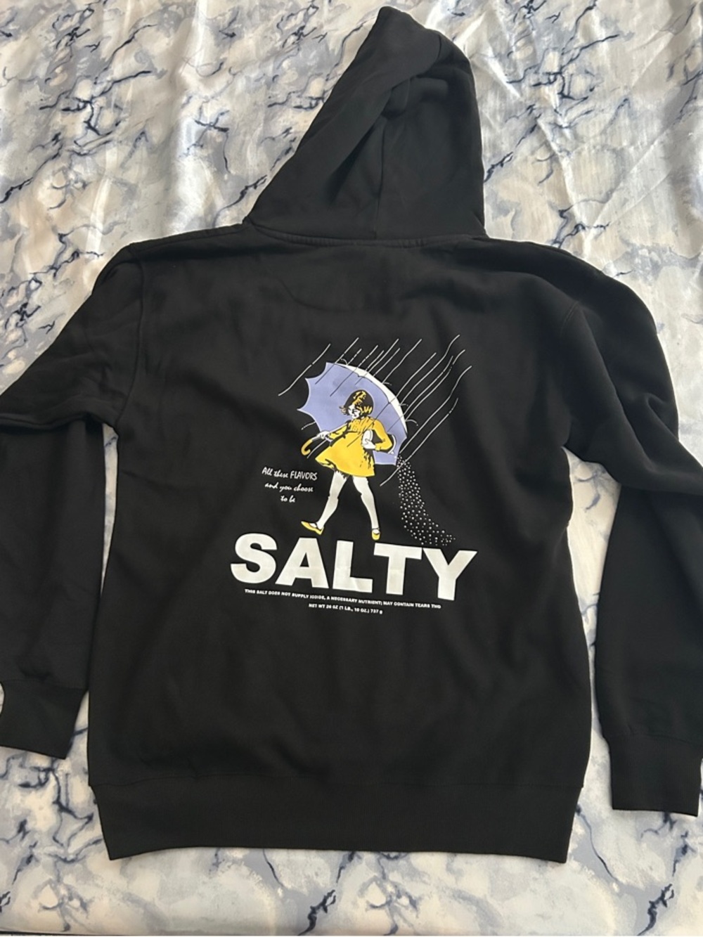 SALTY Graphic Black Hoodie